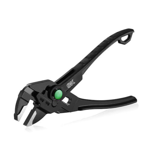 SK 4-Inch Pliers Wrench Mini Pliers Wrench Smooth Parallel Jaws with Comfortable Grips