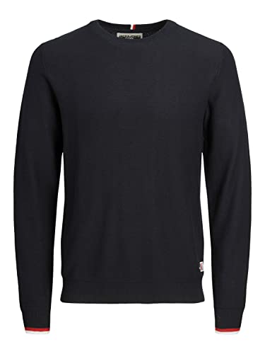 JACK & JONES Men's JCOLOGAN Spring Knit Crew Neck Strickpullover, Navy...