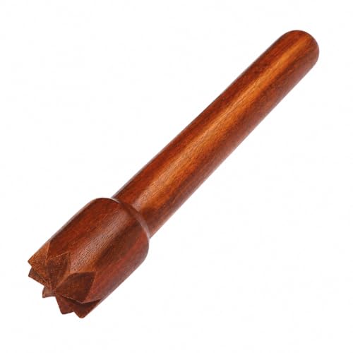 IBLAY Wooden Muddler Bar Tool Handcrafted Bar Wood Muddler Muddles Mint, Herbs, Fruit Mixing, Cocktail, Mocktail (Brown, 9 in)