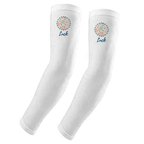Manchons de protection UV contre coups de soleil motif chouette fleurs