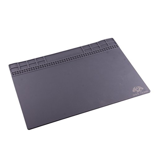 Tapis de protection en silicone gris 35x25cm isolation thermique pour OSS