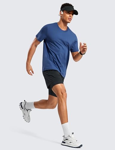 CRZ YOGA 2 in 1 Mens Athletic Shorts 5'' with Liner Quick Dry Lightweight for Running Sports Gym with Pockets3