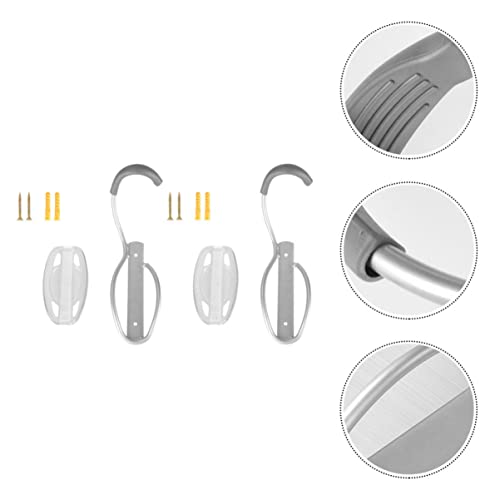 Angoily 2 conjuntos de metal montanha para se encaixar, suporte de parede, ganchos, suporte de armaz