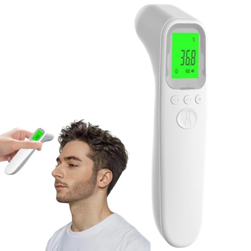 Termómetro Digital De Fiebre, Termómetro Digital Infrarrojos Sin Contacto Para Adultos Y Niños, Termómetros De Fiebre Infrarrojo Con Pantalla LCD, Termómetros Con Lectura Instantánea, Alarma De Fiebre