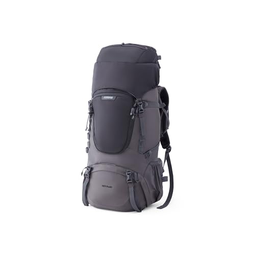 Image of American Tourister Yeti Pro | 60 Ltrs | 1 Compartments | Bottle Pocket | Ergonomic Padded Back Panel & Shoulder Straps | Rucksack | 1 Year International Warranty | Black