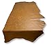 Distressed Cowhide Pull Up Leather Skins (Tan, 20 Square Feet (Full Side))