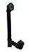Westbrass Pull & Drain Sch. 40 ABS Bath Waste with Two-Hole Elbow, Matte Black, D4971-62