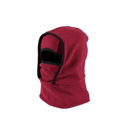 Chapeau chaud d'extérieur polaire 2 pièces avec masque et écharpe intégrés pour le ski