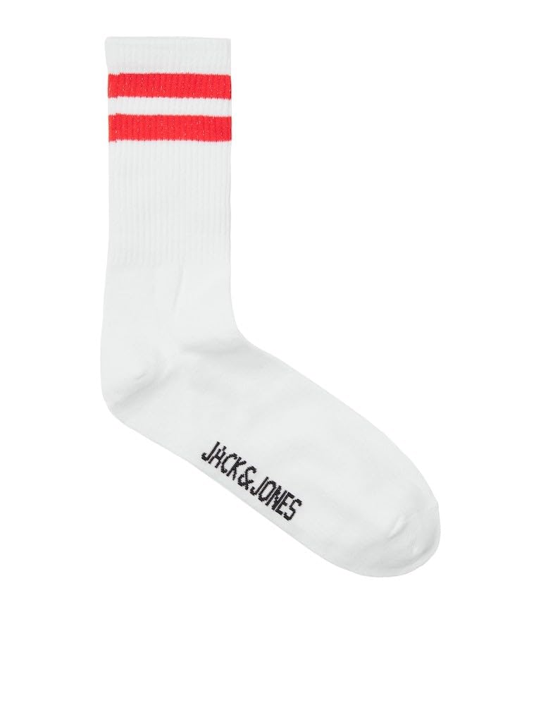 JACK & JONESELI Men's Socks,White,ONE SIZE