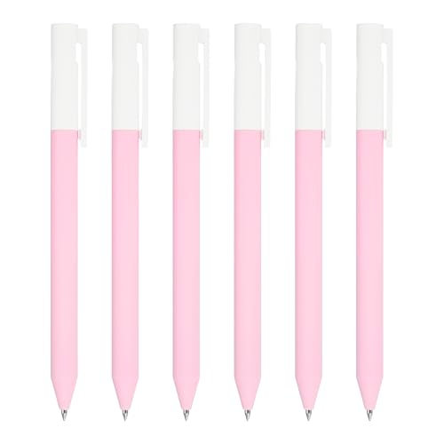 PATIKIL Bolígrafos de Gel 6 Pzs Punta 0.5 mm Rosa