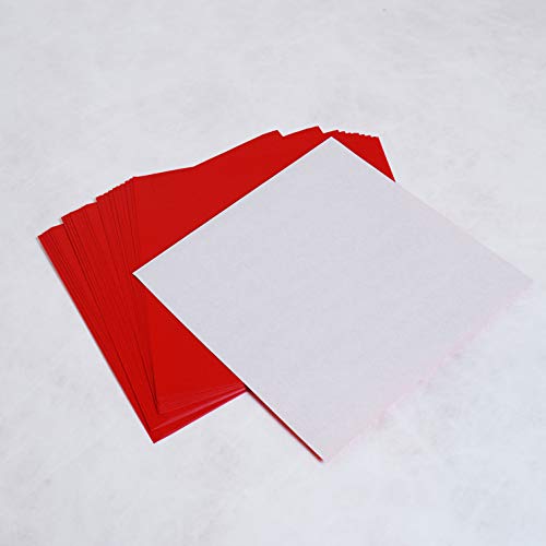 Taro'S Origami Studio STANDARD SINGLE COLOR [Taro'S Origami Studio] Standard 6 Inch One Sided Single Colors (Red) 50 Sheets (All Same Color) Square Easy Fold Premium Japanese Paper thumb #3