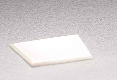Faretto di gesso quadrato con vetro da incasso per controsoffitto cartongesso gu10 installazione a scomparsa