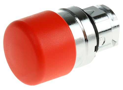 Cabeza pulsador seta 30mm rojo evita errores de pulsacion en cuadros