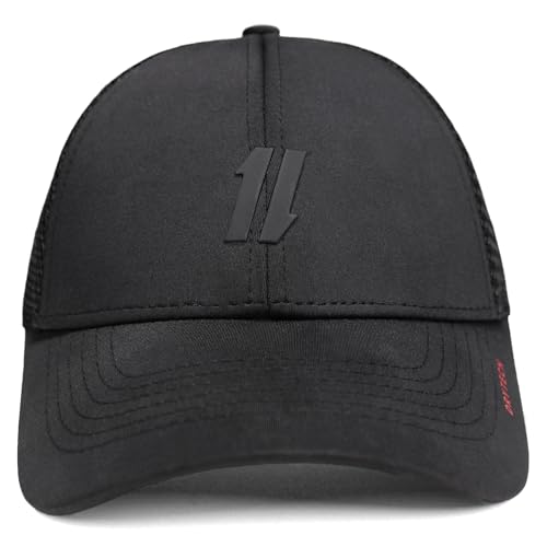 Image of King & Fifth Performance Trucker Hat for Men, Men's Workout Hat, Black, S /M