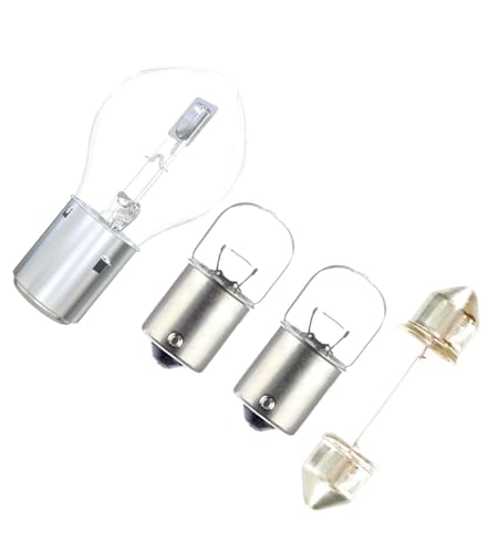 Generico KIT n. 4 LAMPADE LAMPADINE 6 VOLT PER VESPA ET3/ 125 PRIMAVERA
