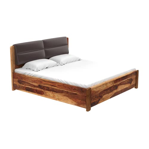 Image of GODREJ INTERIO Utopia King Bed in Natural Brown