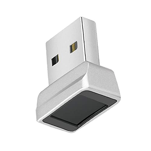 2023 合金USB指紋リーダー、ポータブルセキュリティキーバイオメトリック指紋スキャナーサポート、Windows Hello用