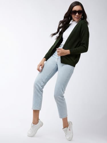 Image of Pivl Womens Winter Season V Neck Full Sleeves Sweater /Cardigan