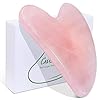 BAIMEI Gua Sha Facial Tool for Self Care, Massage Tool for Face and Body Treatment, Relieve Tensions, Reduce Wrinkles and Redness, Skin Care Tools for Men Women – Rose Quartz