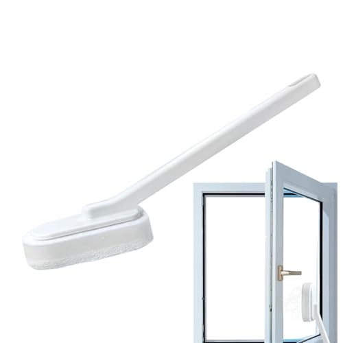 Long Handled Bathroom Sponge Brush - Tub, Tile and Shower Scrubber With Handle for Cleaning Bathtub and Bathroom