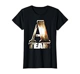 The A-Team Logo 1983 TV Series T-Shirt, Women, Black, Large