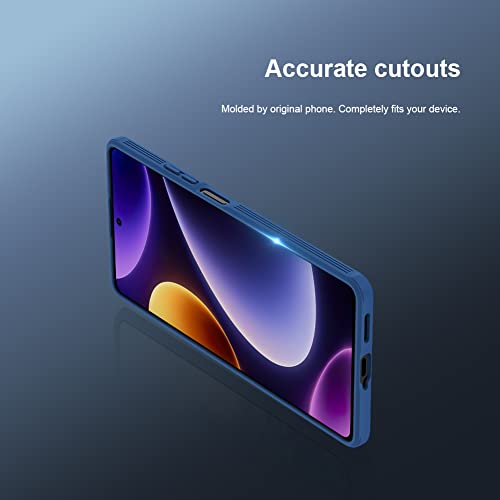 Nillkin Case for Xiaomi Redmi Note 12 Turbo/Poco F5 (6.67" Inch) CamShield Pro Slider Camera Close & Open Double Layered Protection TPU + PC Blue Color - Image 5