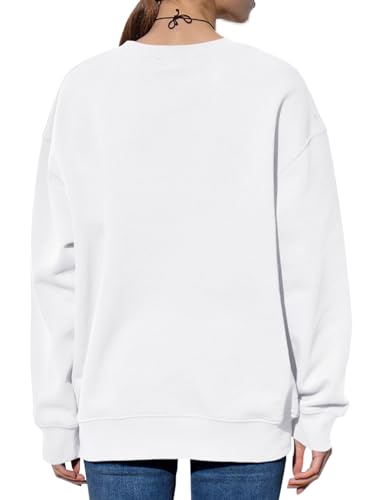 Image of Langwyqu Women's Oversized Sweatshirt Los Angeles California Crewneck Long Sleeve Casual Loose Pullover Tops