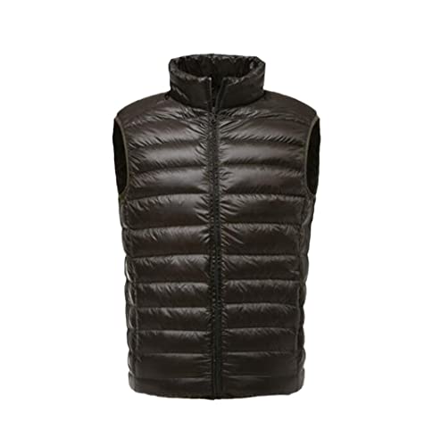 Gilet en duvet léger décontracté pour homme grande taille blanc L