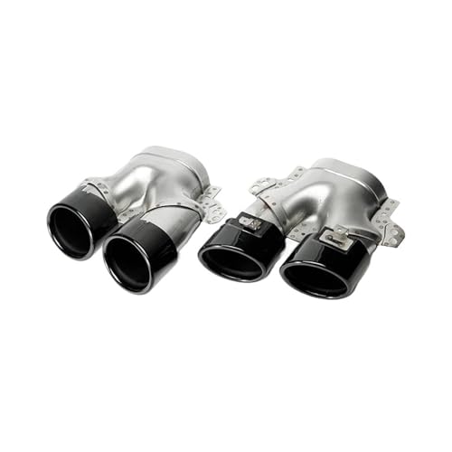 Tuyau d'échappement quadruple pour C43 AMG W205 finition noire haut de gamme