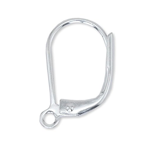 Preisvergleich Produktbild Plated Findings Hebel Zurück Ohr Kabel versilbert Qty 10