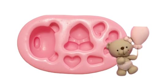 Molde Silicone Modelo Ursinho Fofinho