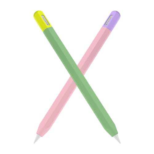 Mizi (2 Pack) Apple Pencil USB-C (2023) Case Cover Premium Silicone Sleeve Skin, USB Charging/Double Tap & Attaching Magnetically - Pink/Green (B0CZLMGBQ9) Amazon Price History, Amazon Price Tracker