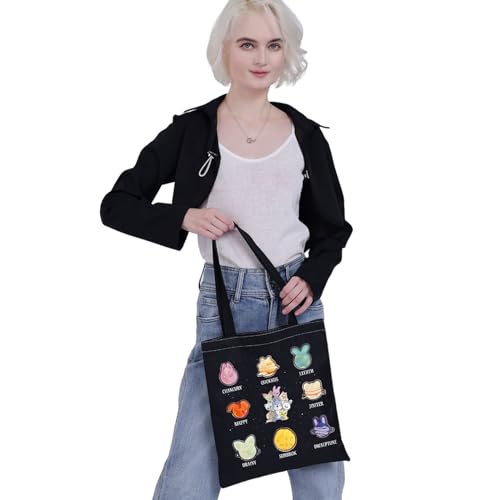 Bolso tote de música K-pop, regalo para fanáticos de álbumes coreanos, bolso de hombro con letras de álbumes de boy bands coreanas miniatura 7