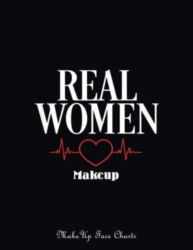 Makeup Face Charts: Womens Makeup Hobby Graphic Themed Décor Womens | Make Up Practice Chart Book | Makeup Artist Drawing Coloring Face | Blank With A ... For Practice And A Space To Note Your Idea image 2
