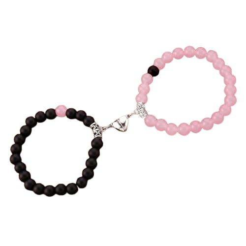 SUPER SOFTENER Fashion Jewellery Adjustable Multi Style Magnet Heart Bracelet Sets Made with Beads For Women; Girls ; Boys; Men (B0CPM37SN2) Amazon Price History, Amazon Price Tracker