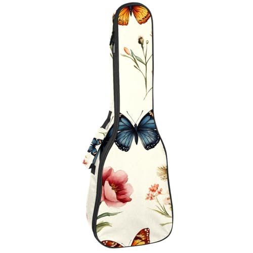 Housse imperméable pour ukulélé 66x23x8cm et organiseur de sac multicolore