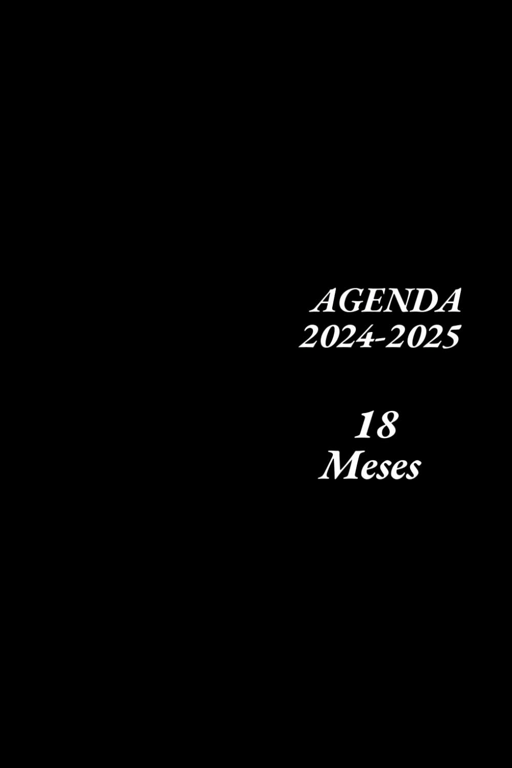 Agenda 18 meses 2024 2025 semana vista: de julio 2024 a diciembre 2025 | Planificador Semanal con Fecha A5 | 1 Semana en 2 Páginas