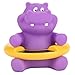 Termometro per bagno per bambini simpatico termometro digitale per vasca da bagno ippopotamo viola viola, toddlers galleggiante giocattolo da bagno galleggiante termometro