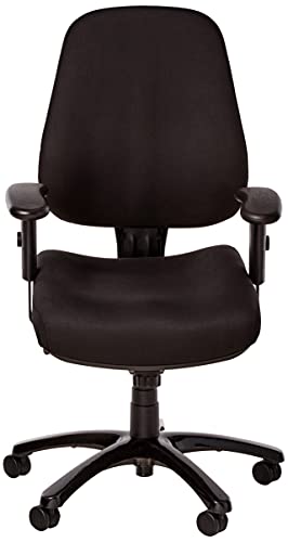 Eurotech Seating 24/7 Swivel Black Chair, Dove Black #TOP1