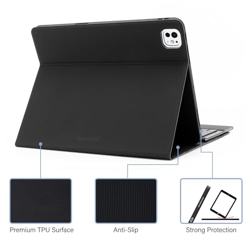 Funda con teclado y trackpad para iPad Pro 11 M4 2024 SaharaCase Navigate con soporte integrado 5