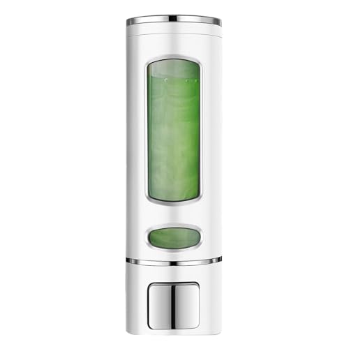 Image of Foam Hand Liquid Soap Dispenser, 400ml Bathroom Shower Dispenser Gel Container Shower Pump Dispenser and Organizer for Bathroom Kitchen Hotel, Refillable Liquid Lotion Soap Dispenser Wall Mounted