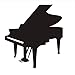 Produktbild ACEYCYS Musikinstrumente Klavier Schwarz Wandaufkleber Für Wohnzimmer Dekoration Klavier Silhouette Abnehmbare Vinyl Aufkleber Poster Home 40x44 cm