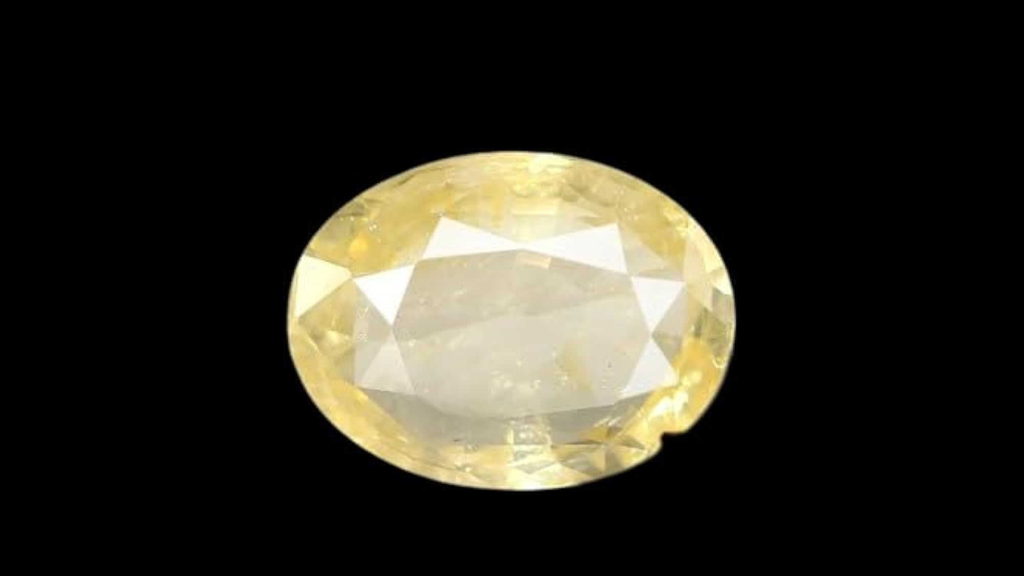 10.24 Ratti Unheated Ceylon Yellow Sapphire Pukhraj Stone