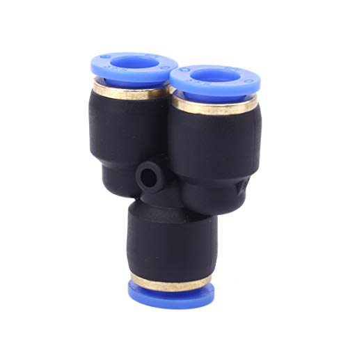 Sns Spy-3/8 3/8" Tube Od Union Y Type Plastic Push To Quick Connect Tube Fitting(10 Pcs) #TOP7