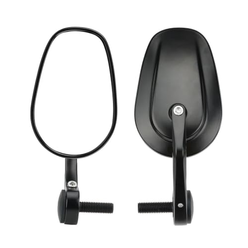 Rétroviseurs latéraux de barre de moto pour aile avec miroir d'extrémité de guidon orientable