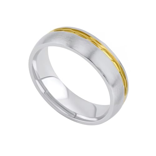 Alliance SILVEGO RC2129 le symbole de votre amour en acier plaqué or