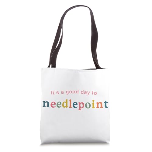 Bolso Tote Divertido Needlepoint 16 pulgadas miniatura 1