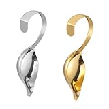 Photo Gallery aboofan 2 pezzi cucchiai curvi in acciaio inossidabile per salsa e condimenti ergonomico antiruggine utensili da cucina resistenti e facili da Photo Gallery aboofan 2 pezzi cucchiai curvi in acciaio inossidabile per salsa e condimenti ergonomico antiruggine utensili da cucina resistenti e facili da
