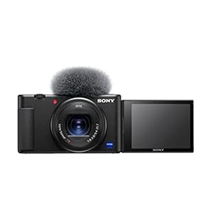 Sony Vlog-Kamera ZV-1 (Digitalkamera, 24-70mm, seitlich klappbares Selfie-Display für Vlogging & YouTube, 4K Video)