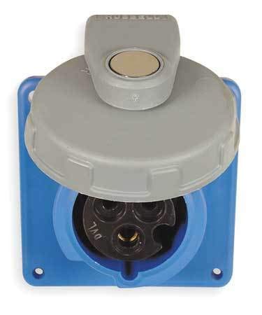 IEC Pin and Sleeve Receptacle,20A,250V HUBBELL WIRING DEVICE-KELLEMS HBL320R6W